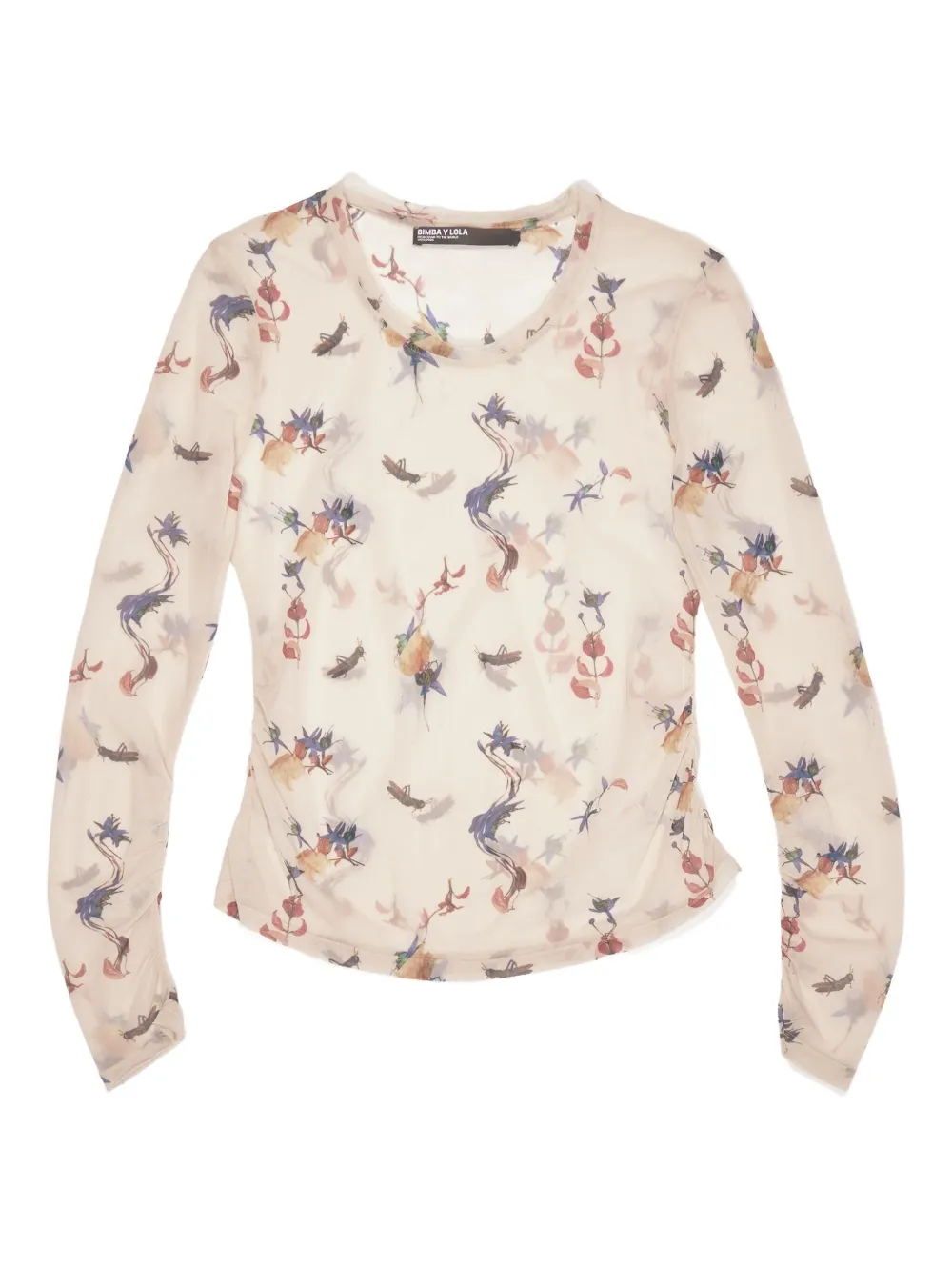 

Футболка с длинными рукавами и цветочным принтом Bimba y Lola, нейтральный