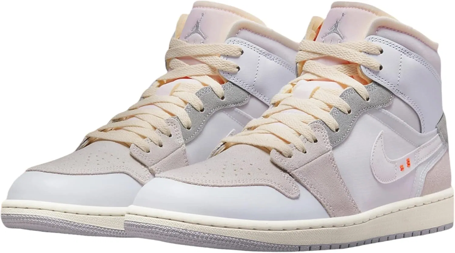 Кроссовки мужские Nike Air Jordan 1 Mid Se, цвет White Neutral Grey Phantom — фото 3