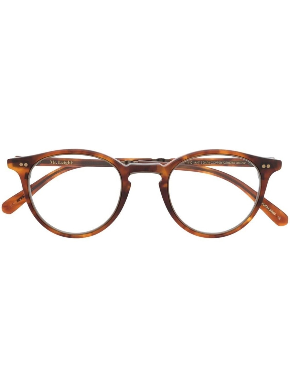 

Garrett Leight очки в круглой оправе черепаховой расцветки, коричневый