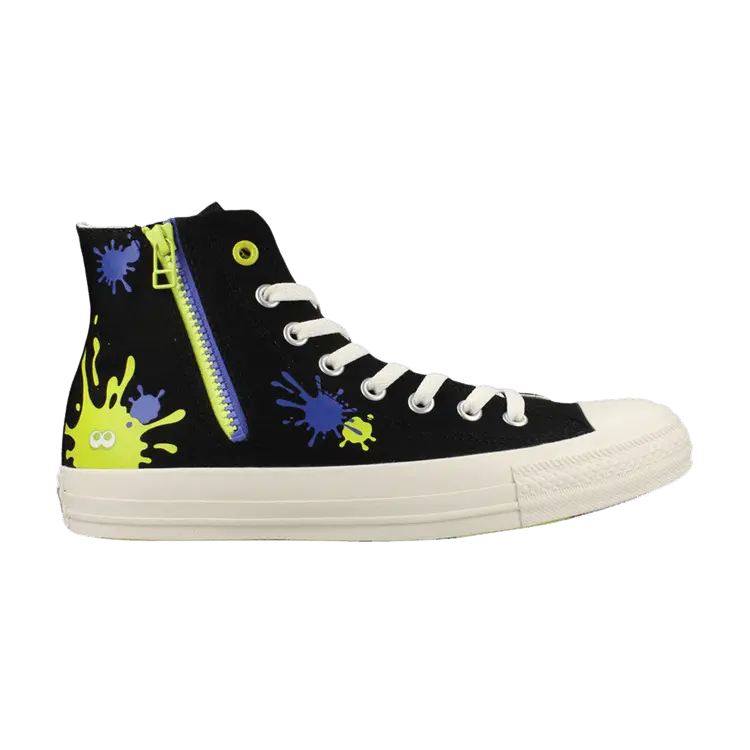 

Кроссовки Converse Splatoon 3 x Chuck Taylor All Star Zip High 'Ink Splatter', черный