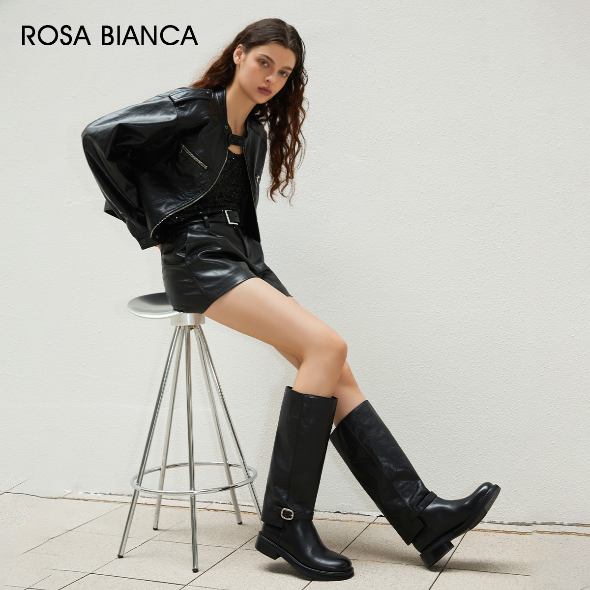 Rosa Bianca Кавальер Ботинки Высокие сапоги до колена 3,4 см Женские Коричневые, цвет Brown — фото 4