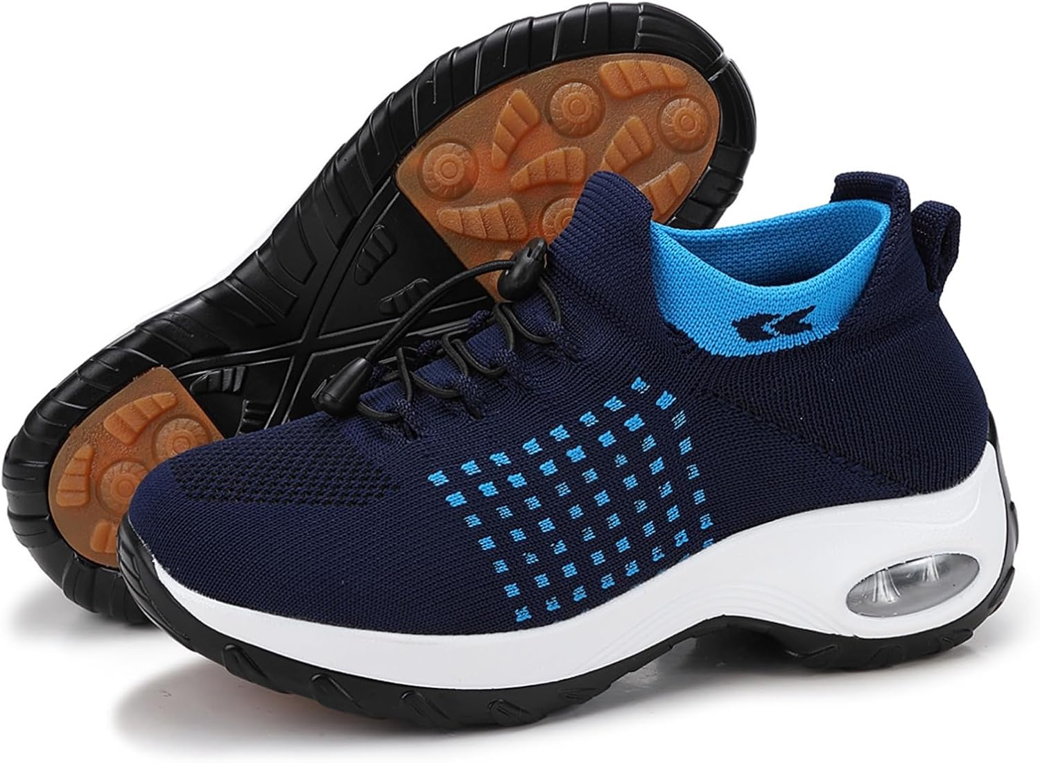 

Женские ортопедические кроссовки для ходьбы при плантарном фасциите, для бега и ходьбы, с нескользящей подошвой, эластичной амортизацией Toumov, синий