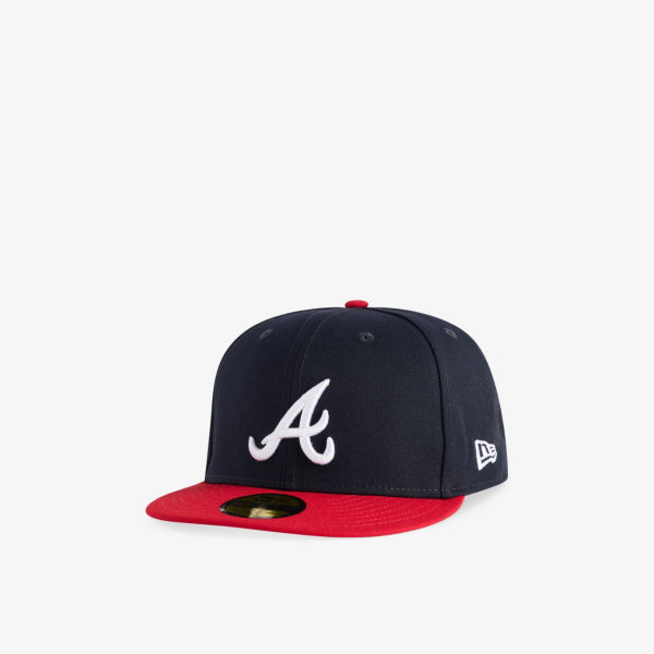 

Бейсболка New Era 59Fifty Atlanta Braves текстильная с логотипом, черный