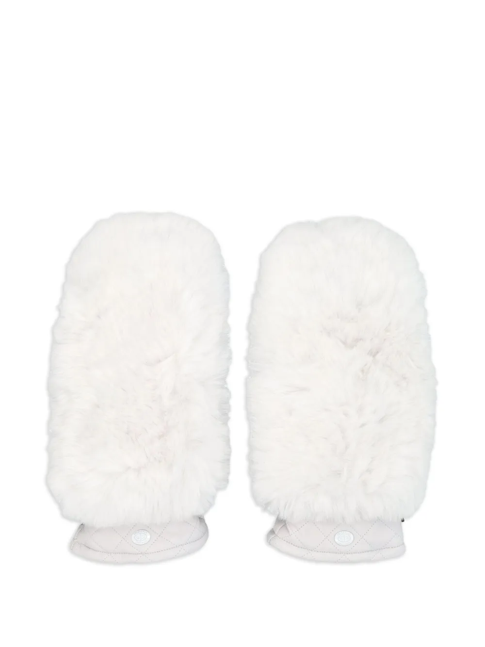 

Стеганые варежки Hill с искусственным мехом Goldbergh, белый