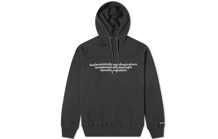 

Толстовка унисекс с капюшоном, средней толщины, стандартного размера Sacai, черный