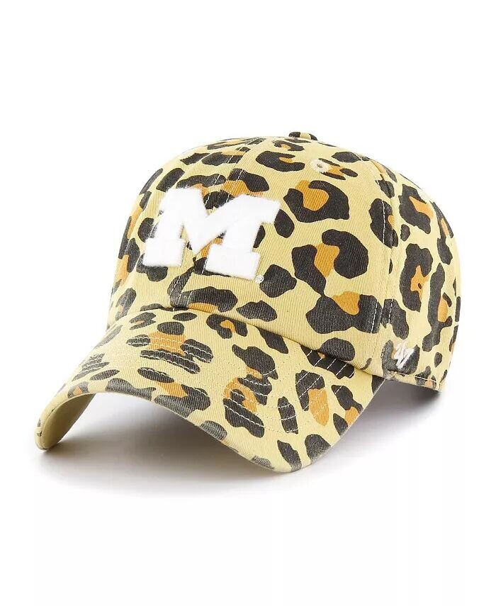 

Женская регулируемая шляпа '47 Gold Michigan Wolverines Bagheera Clean Up '47 Brand, золотой