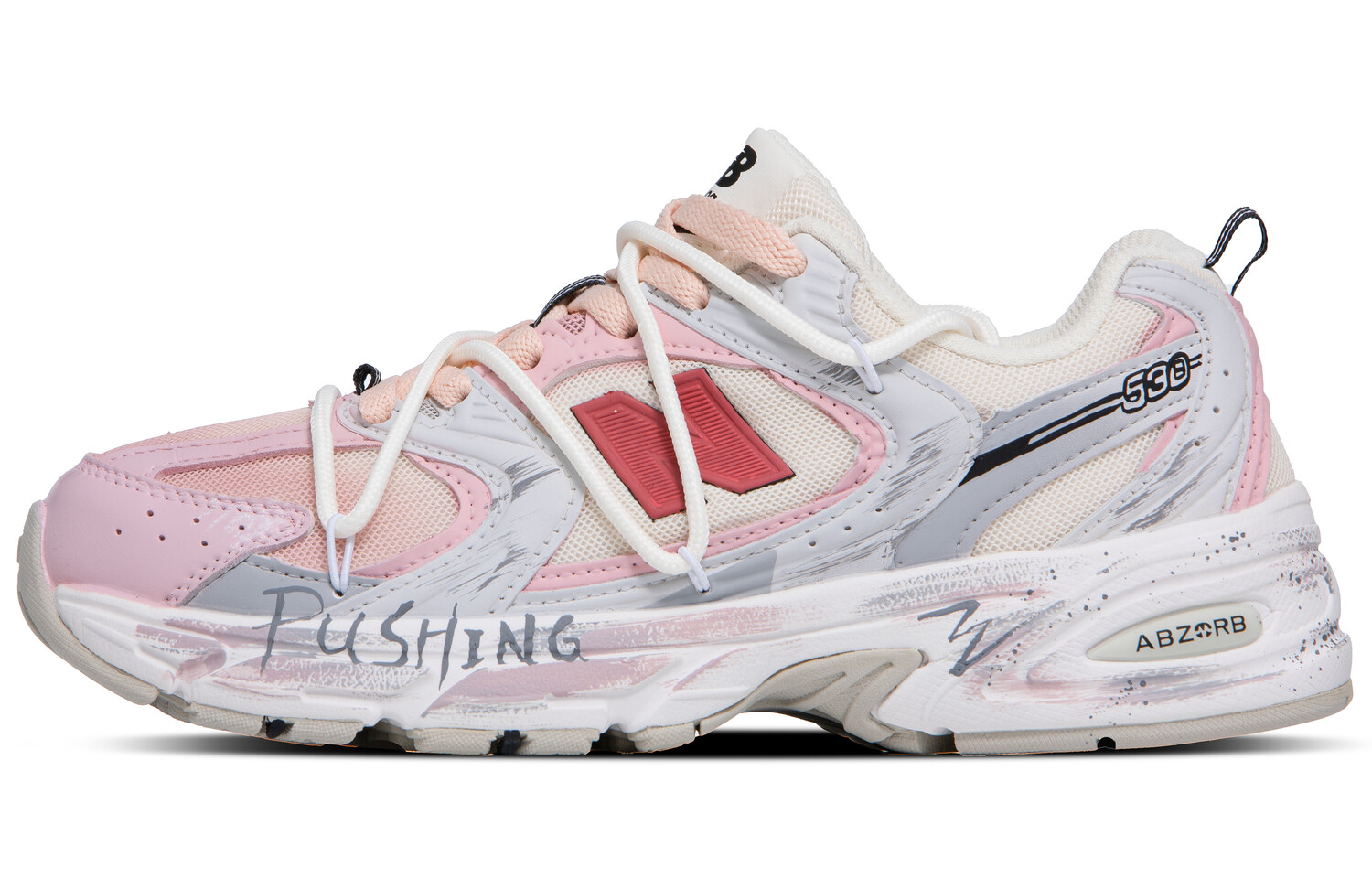 

Кроссовки NB 530 унисекс средней высоты розовые/серые/белые New Balance, Розовый, Кроссовки NB 530 унисекс средней высоты розовые/серые/белые New Balance