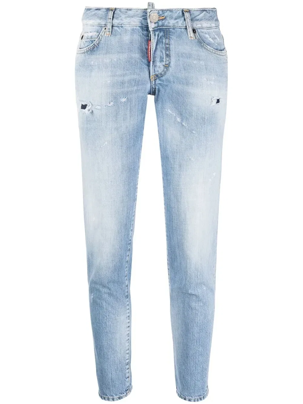 Джинсы скинни с низкой посадкой Dsquared2, синий