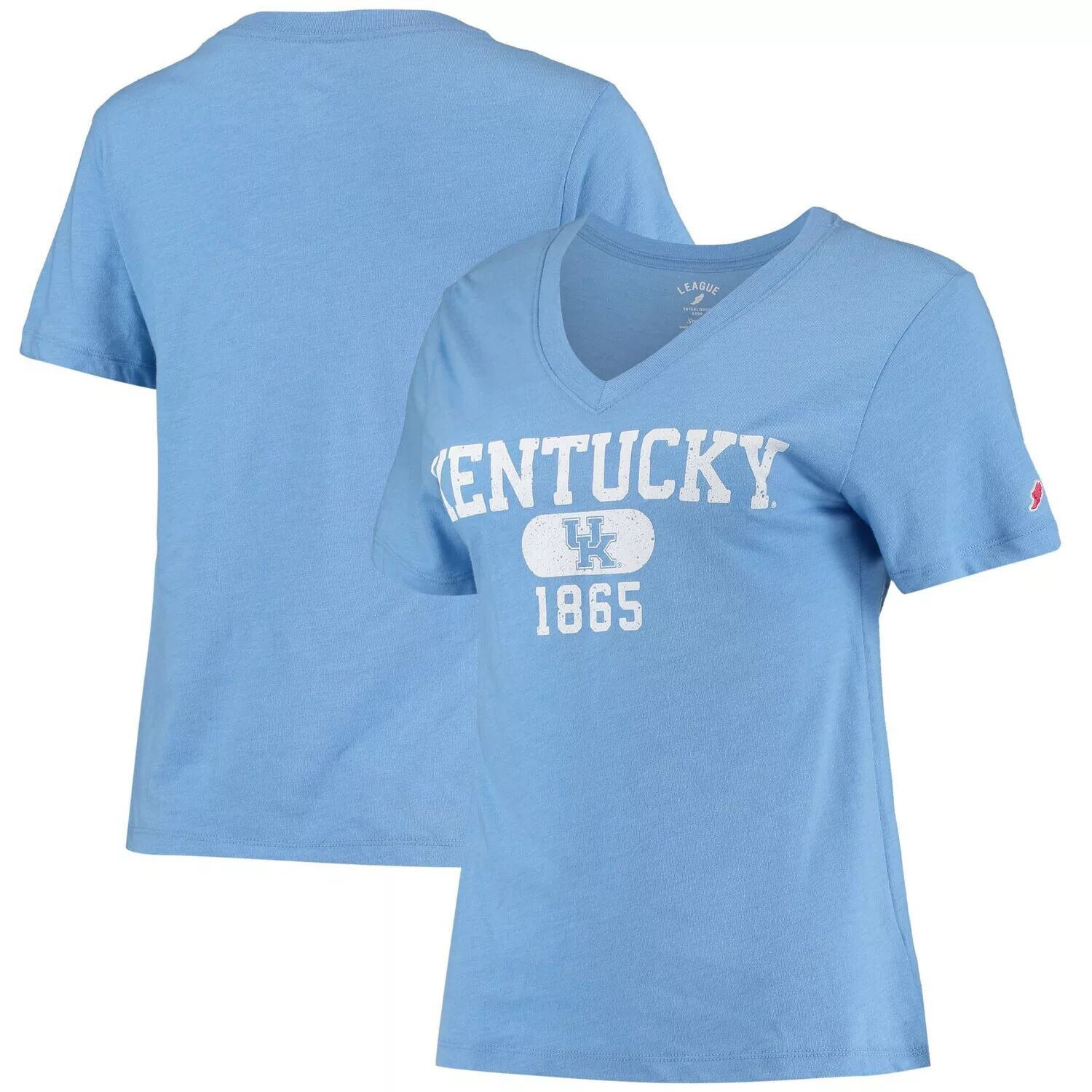 

Женская лига, студенческая одежда, светло-голубая футболка Kentucky Wildcats с рисунком бойфренда, трехслойная футболка с v-образным вырезом, Синий, Женская лига, студенческая одежда, светло-голубая футболка Kentucky Wildcats с рисунком бойфренда, трехсло
