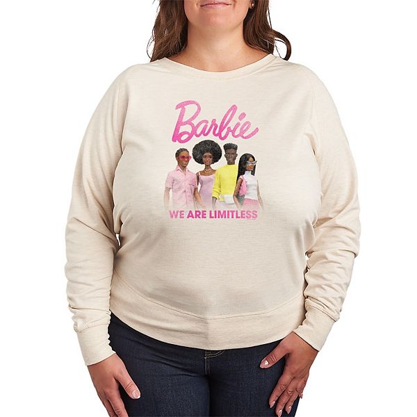 

Футболка с длинным рукавом из френч-терри We Are limitless, plus size Barbie