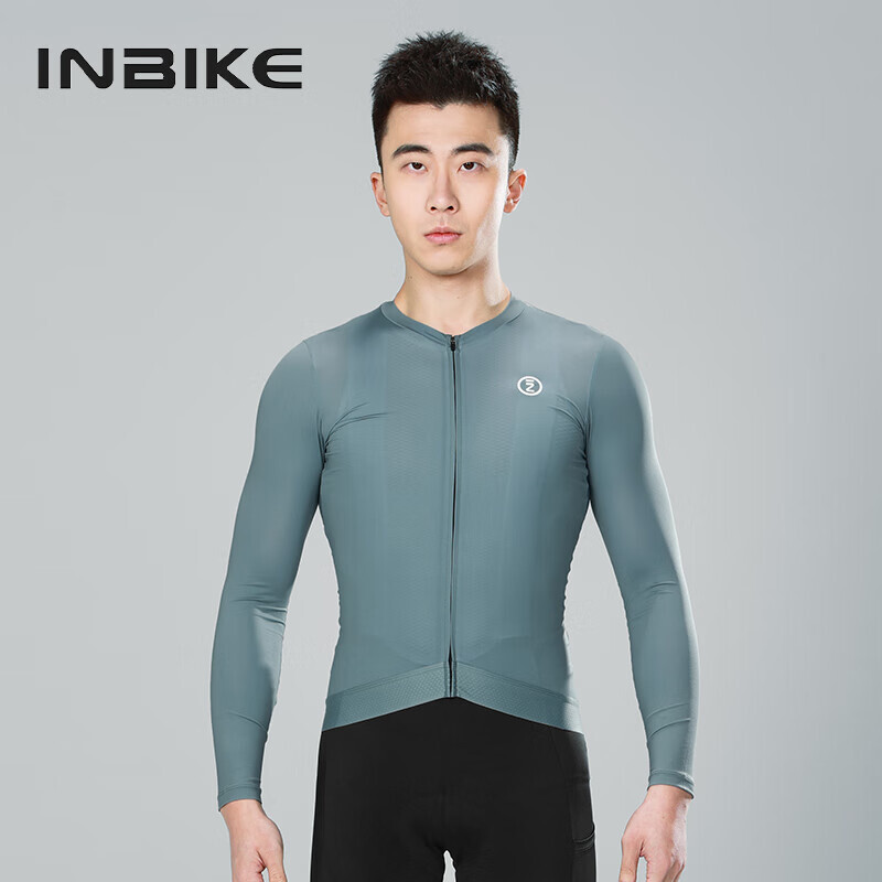 

INBIKE летняя одежда для велоспорта, мужские топы, быстросохнущие, дышащие, тонкие, с длинными рукавами, солнцезащитные, дорожный велосипед, горный велосипед, темно-зеленый, XL