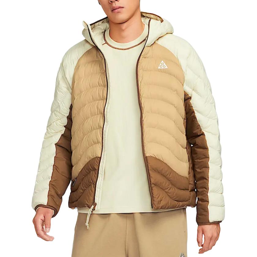 

Куртка ACG 'Lava Flow' Therma FIT ADV Puffer мужская Nike, светлый хаки/коричневый/белый