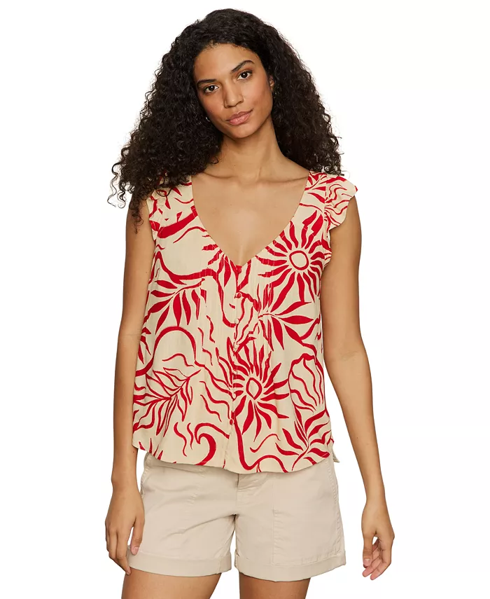 

Женский топ без рукавов The Time Off с принтом Sanctuary, красный