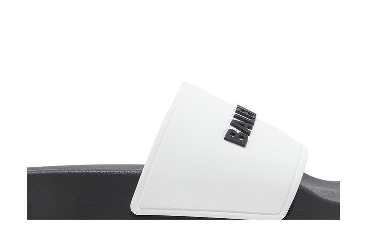 Сандалии Balenciaga Balenciaga Wmns Pool Slides 'White Black', белый — фото 3