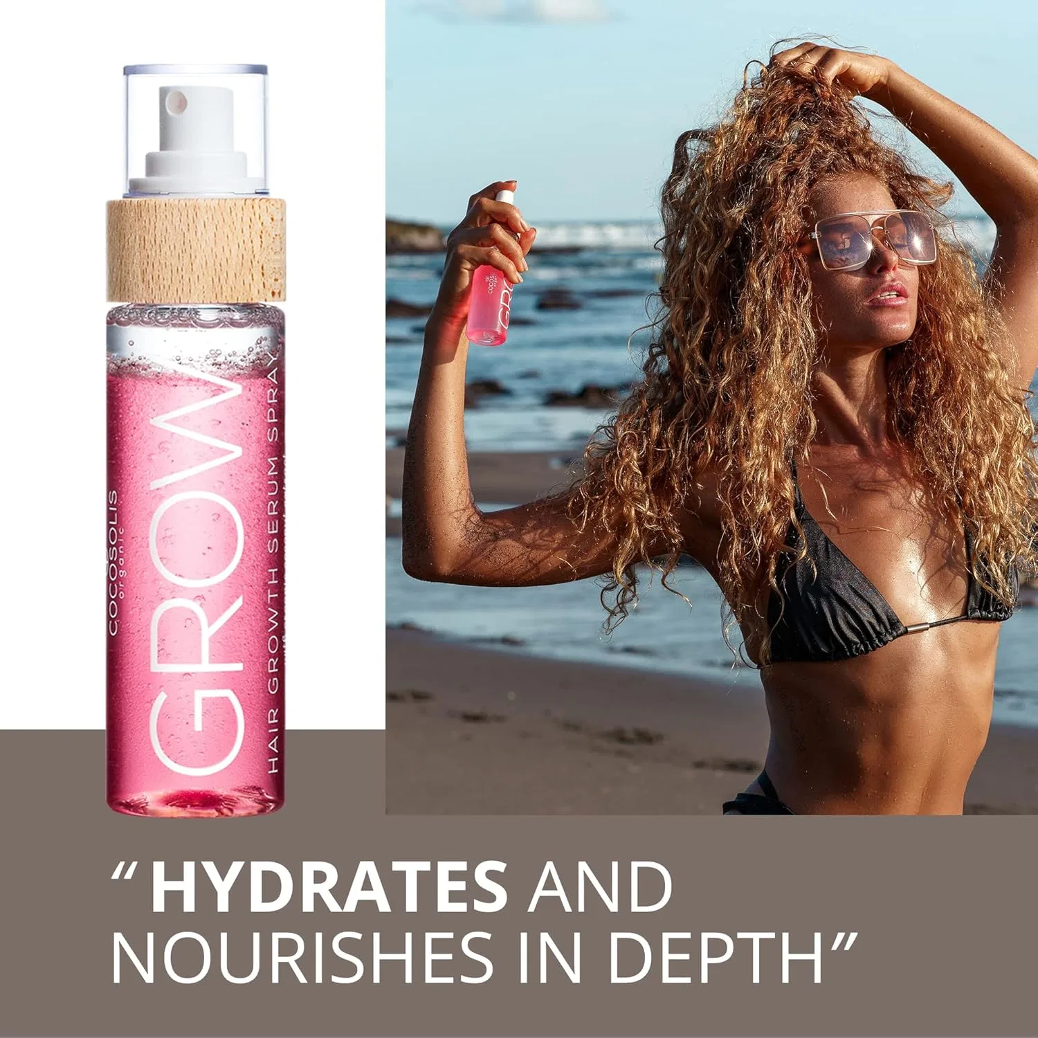 Спрей-сыворотка для быстрого роста волос «Grow Spray Serum» от COCOSOLIS Cocosolis — фото 4