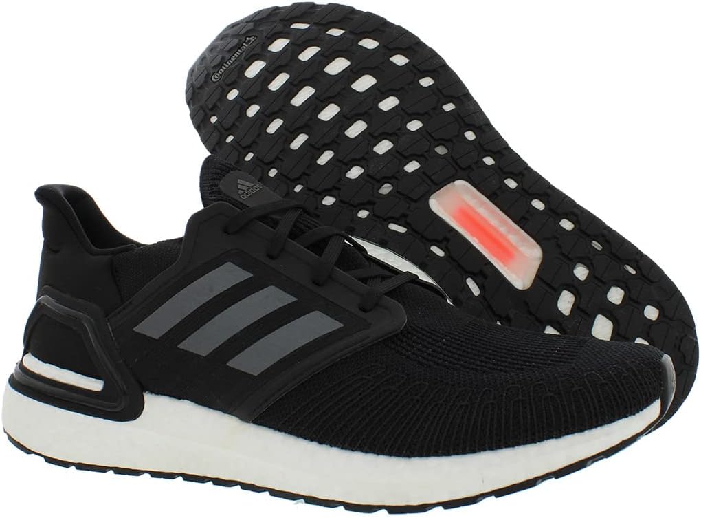 Мужские беговые кроссовки adidas Ultraboost 20, белый/черный — фото 4