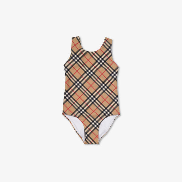 

Купальник Tirza в клетку 4-14 лет Burberry, бежевый
