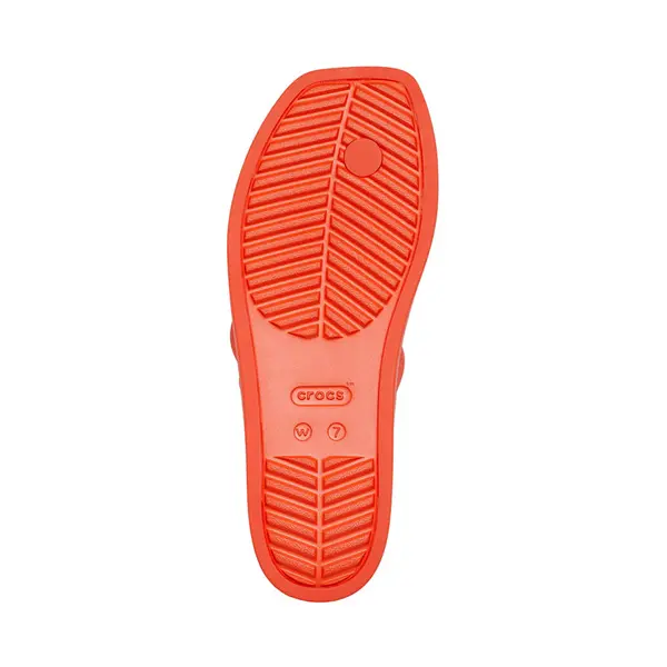 Сандалии Womens Crocs Miami Toe Loop Sandal, цвет Lava — фото 3