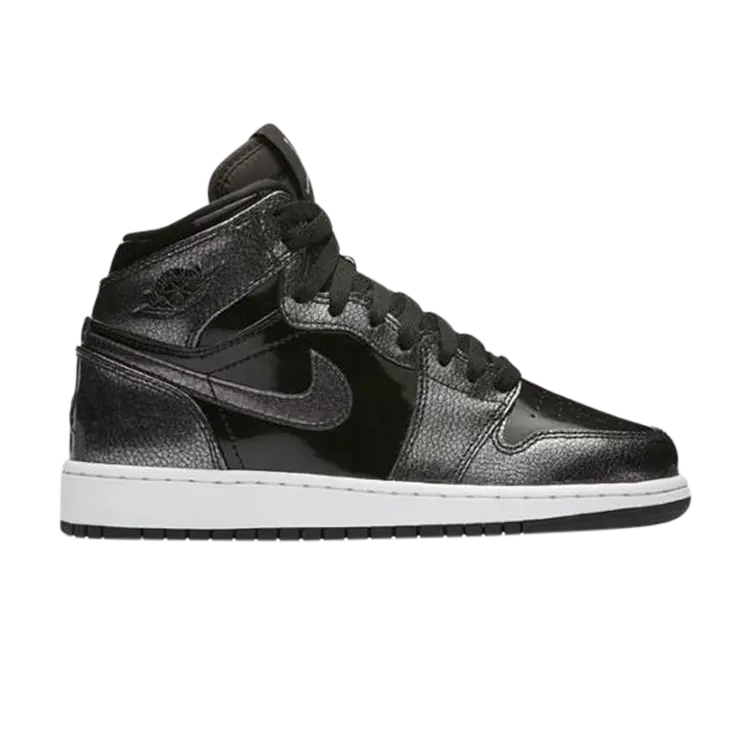 

Кроссовки Air Jordan 1 Retro High GS 'Black', черный