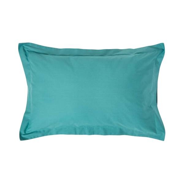 

Подушка Homescapesbezug Fadendichte 200, 48x1x74 см цвет seegrün