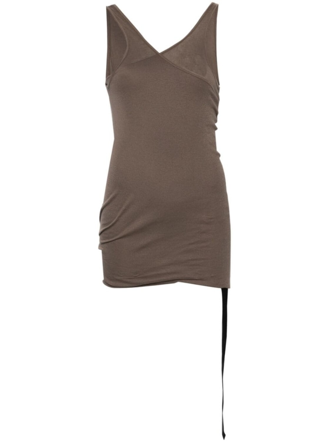 

Rick Owens DRKSHDW топ Double Ziggy Banana, коричневый