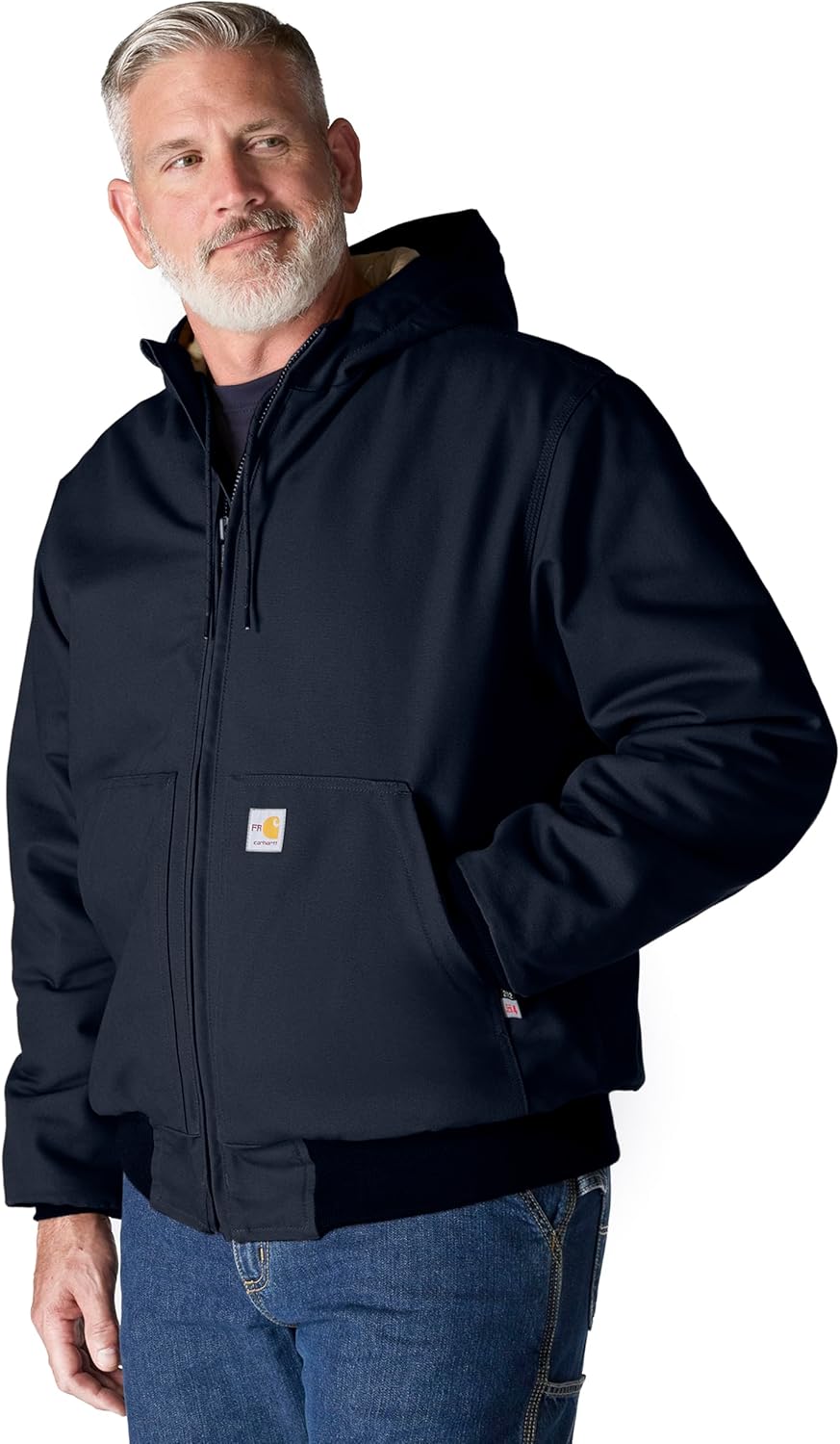 

Carhartt мужская огнестойкая свободная утепленная куртка Active Jac, Dark Navy