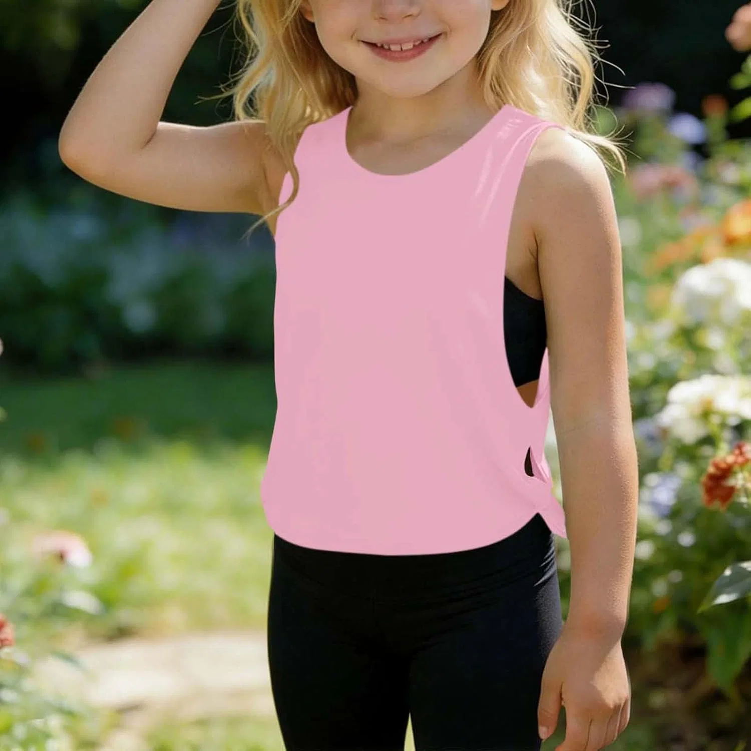 Детский топ Active Tank Top Zzalalana, Pink — фото 3