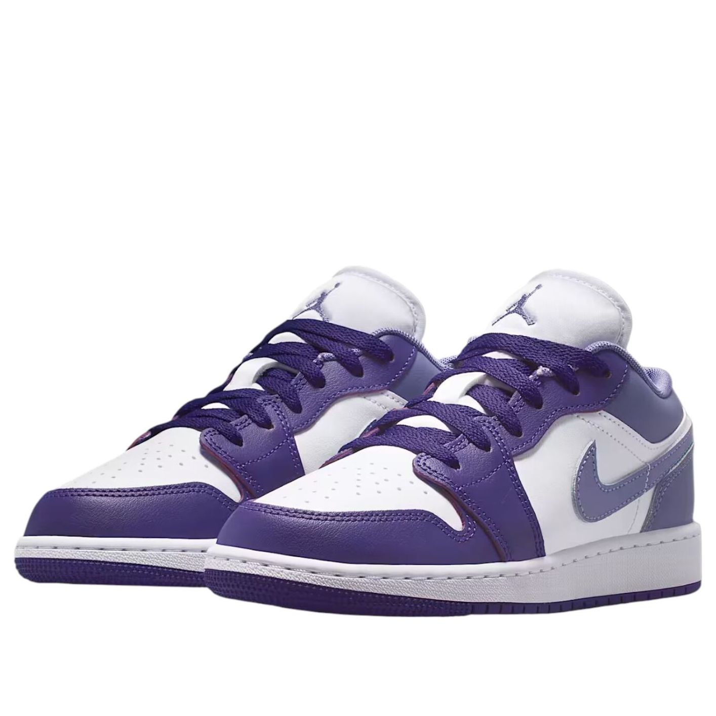Кроссовки (GS) Air Jordan 1 Low 'Court Purple Dusty Amethyst' — фото 2