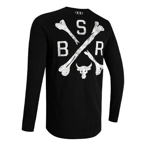 

Футболка project rock bsr long sleeve logo shirt 'black' Under Armour, черный