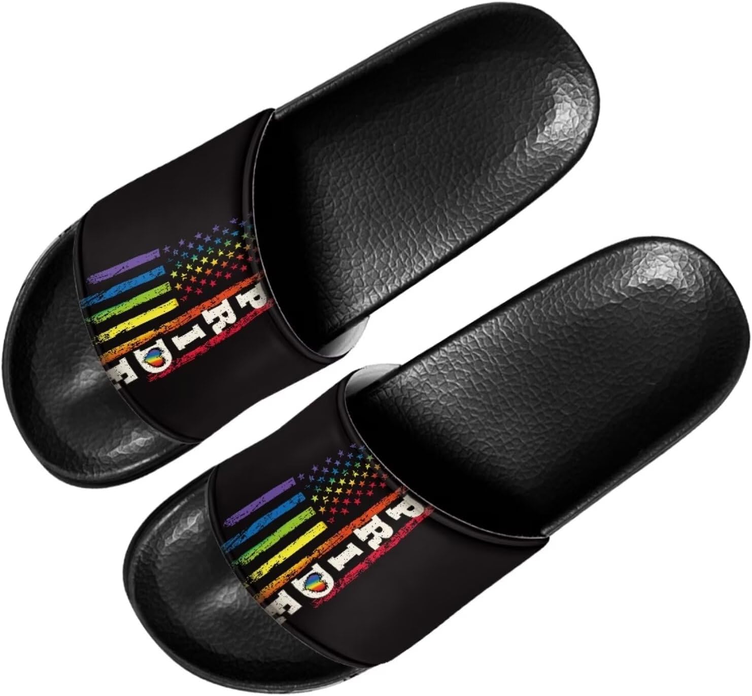 

Мужские и женские слайд-сандалии Forchrinse с ямайским флагом, для дома и улицы, легкие мягкие шлепанцы для душа, Rainbow Us Flag