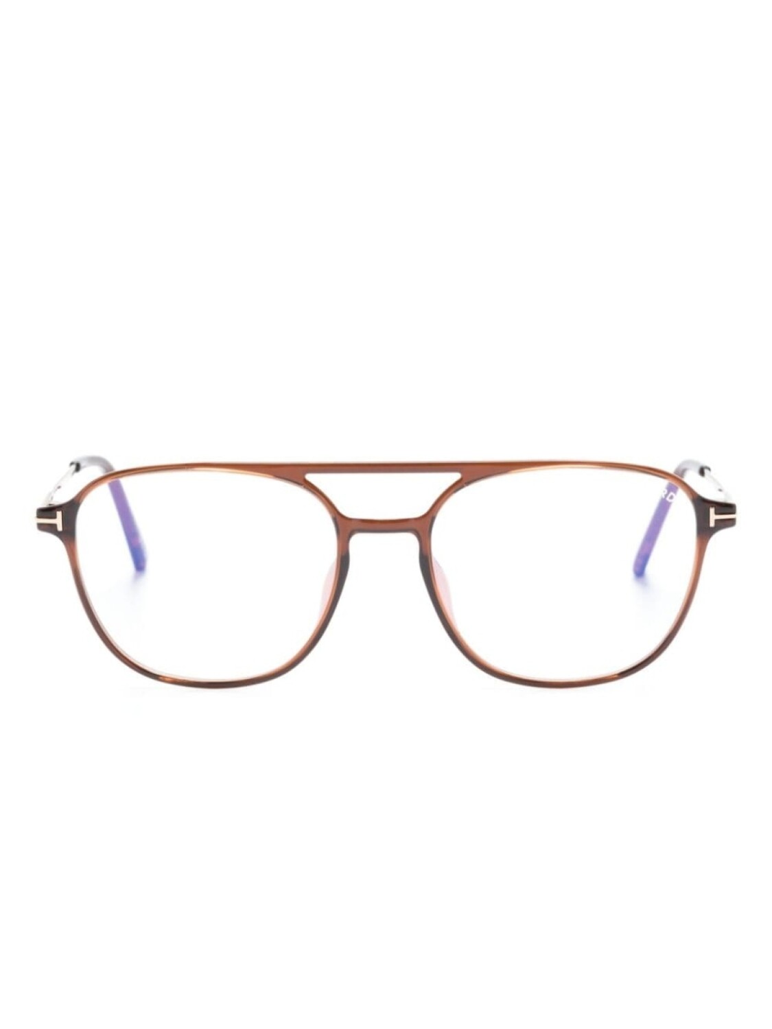

TOM FORD Eyewear очки-пилоты черепаховой расцветки, коричневый