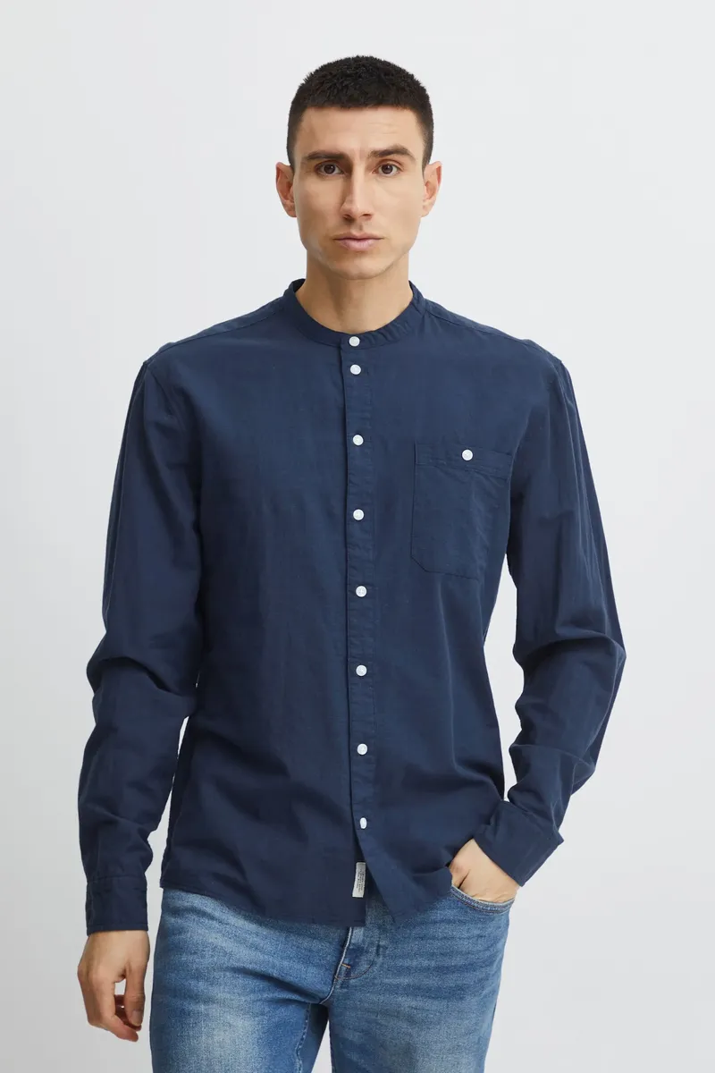 

Рубашка с длинными рукавами из смесового материала "BLEND BHShirt", цвет Dress Blues