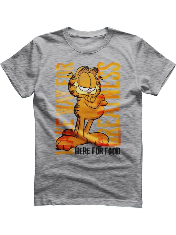 

Футболка Make Way For Greatness серого цвета Garfield, Серый, Футболка Make Way For Greatness серого цвета Garfield