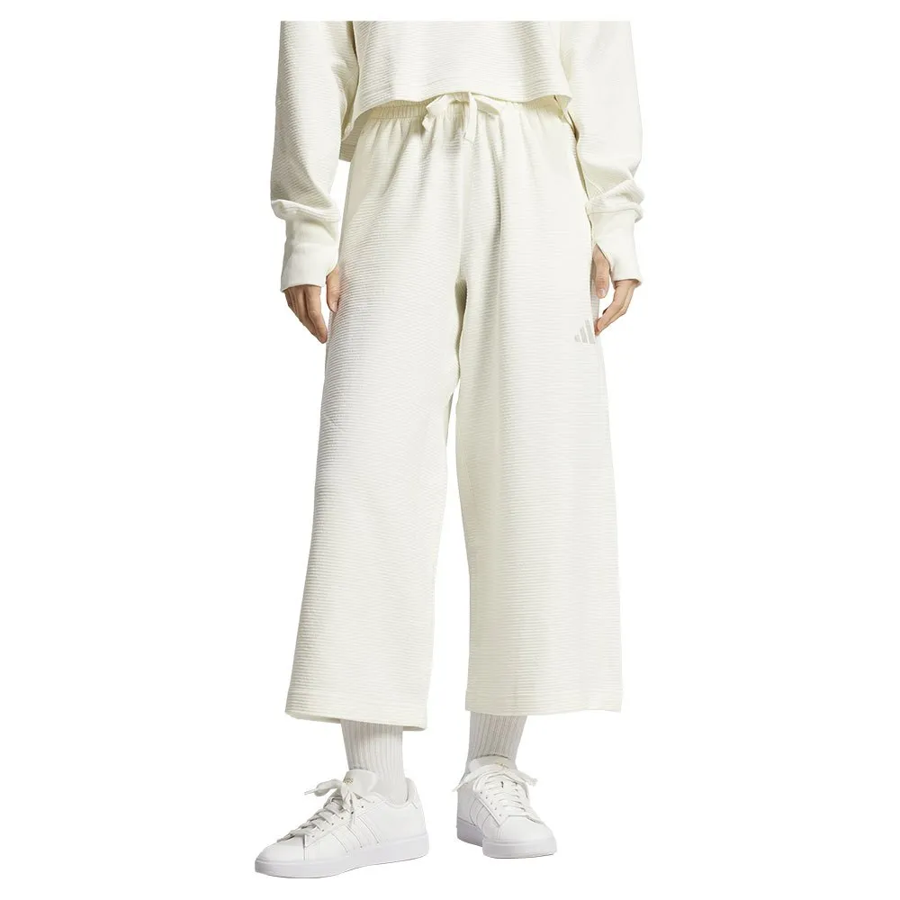 

Джоггеры adidas All SZN Rib Wide Leg, белый