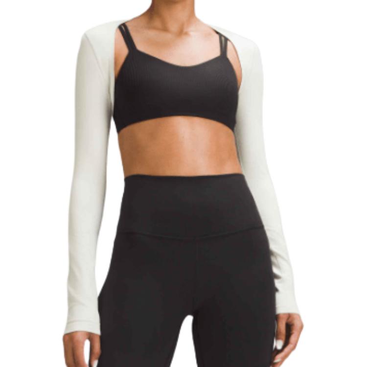 

Футболка-кроп Lululemon, цвет Pinwheel Blue/WNDM