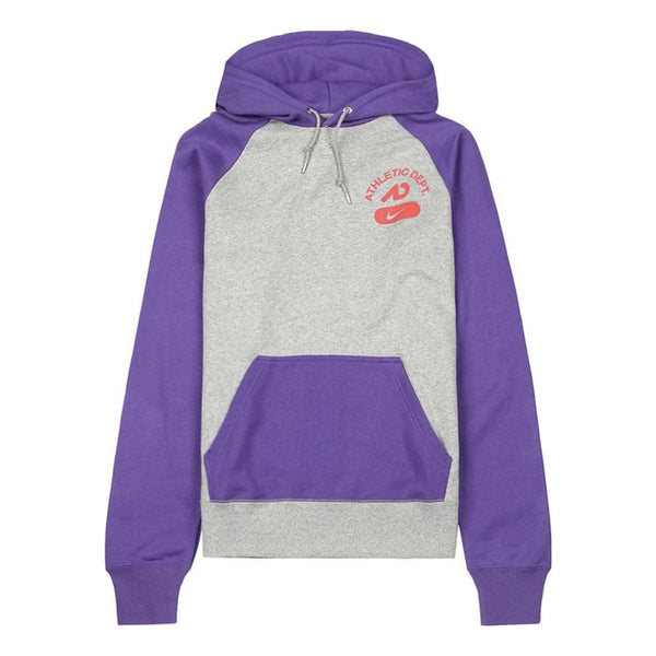 

Толстовка Nike Logo Athletic Daily Casual Hoodie 'Purple Grey', фиолетовый