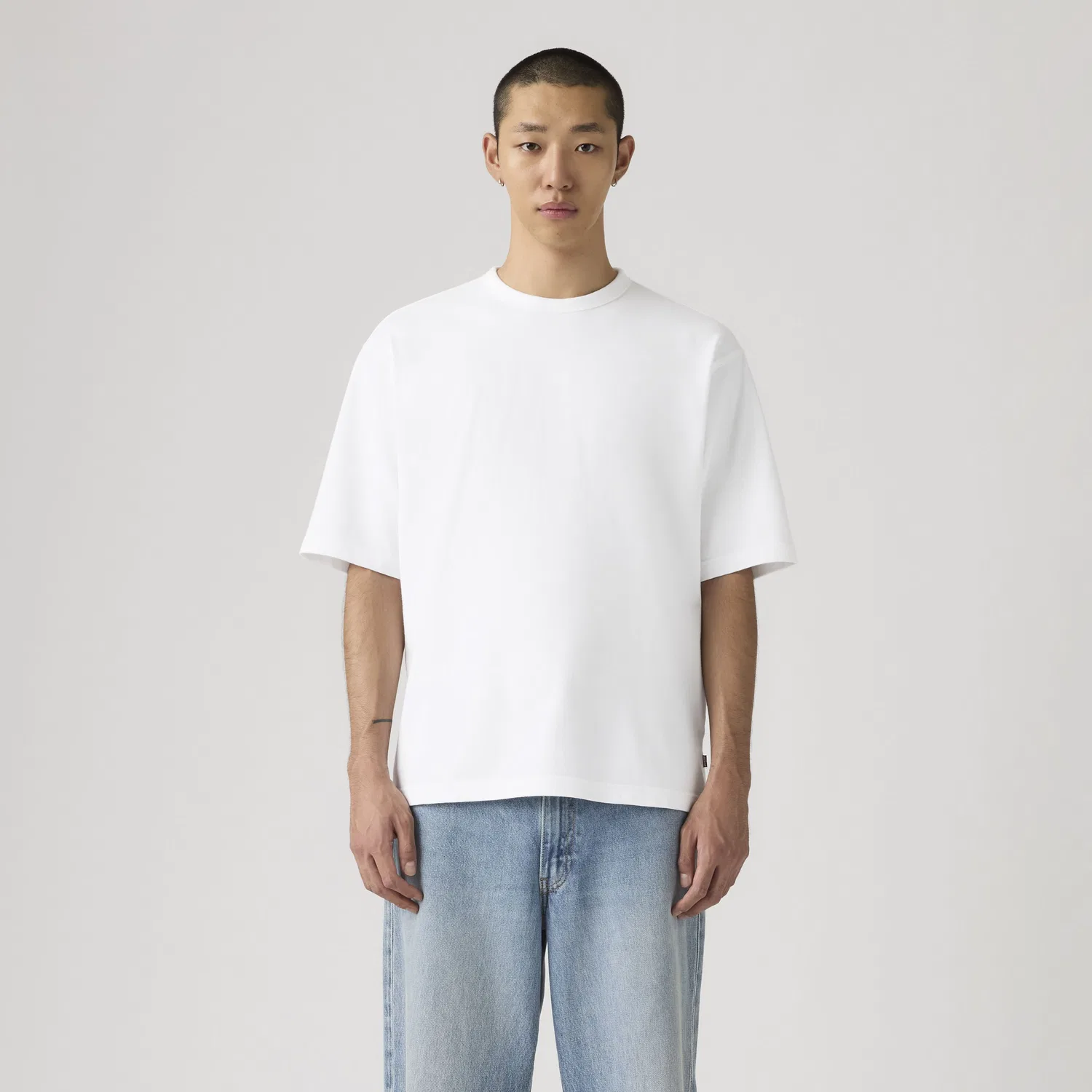 Свободная футболка из плотной ткани Levi's, White — фото 3