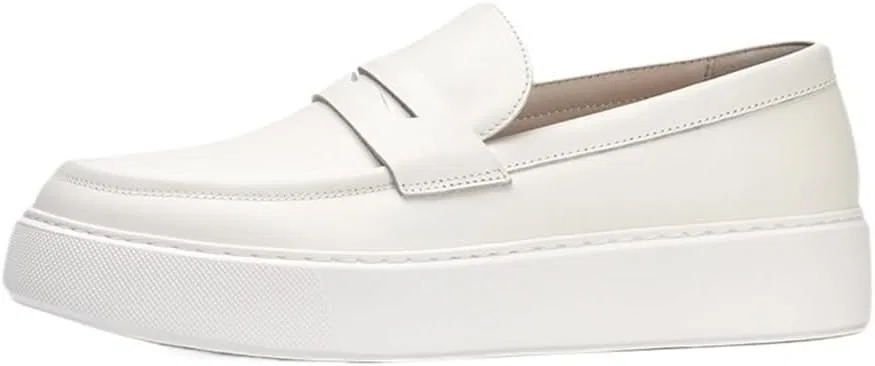 Лоферы мужские кожаные белые, Oxfords, White DHFIRUFSHLO