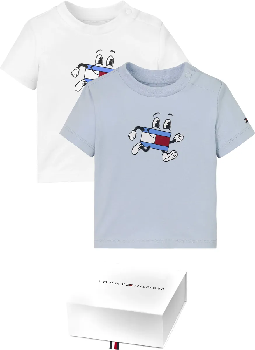 

Футболка Tommy Hilfiger "BABY FLAG TEE 2 PACK GIFTBOX", ребенок до 2 лет, белый