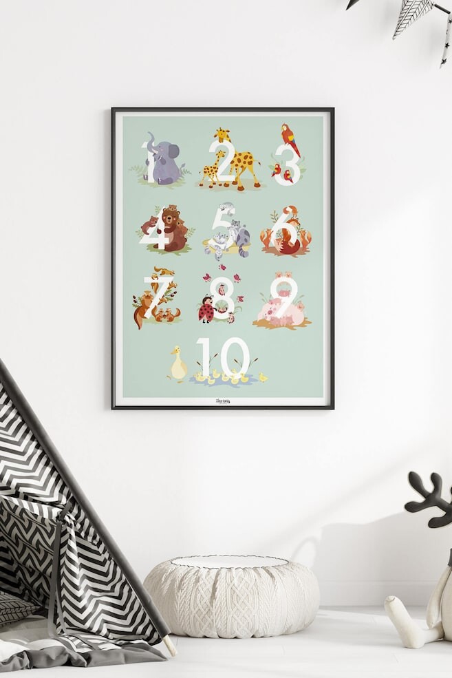 

Крошечные хвостики плакат долины lysegrøn Poster & Frame, 50x70 см, зеленый