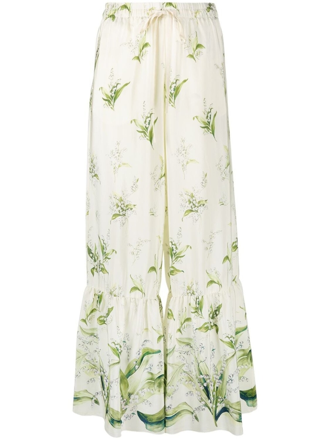

RED Valentino расклешенные брюки May Lily, зеленый