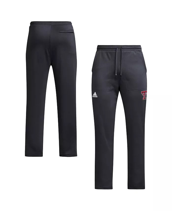

Мужские черные брюки Texas Tech Red Raiders с открытым низом AEROREADY adidas