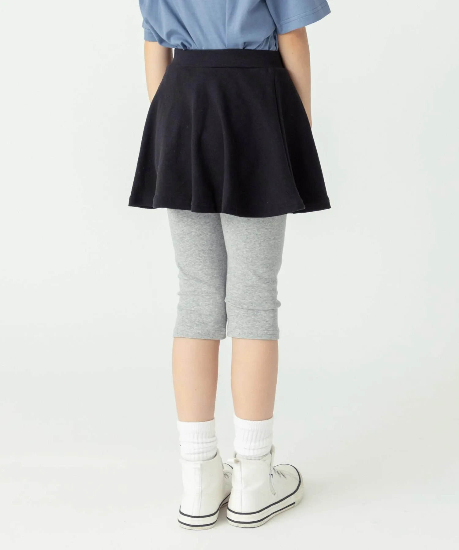 Юбка юбки из эластичного материала шириной 6 дюймов Ever Closet, Black x Gray
