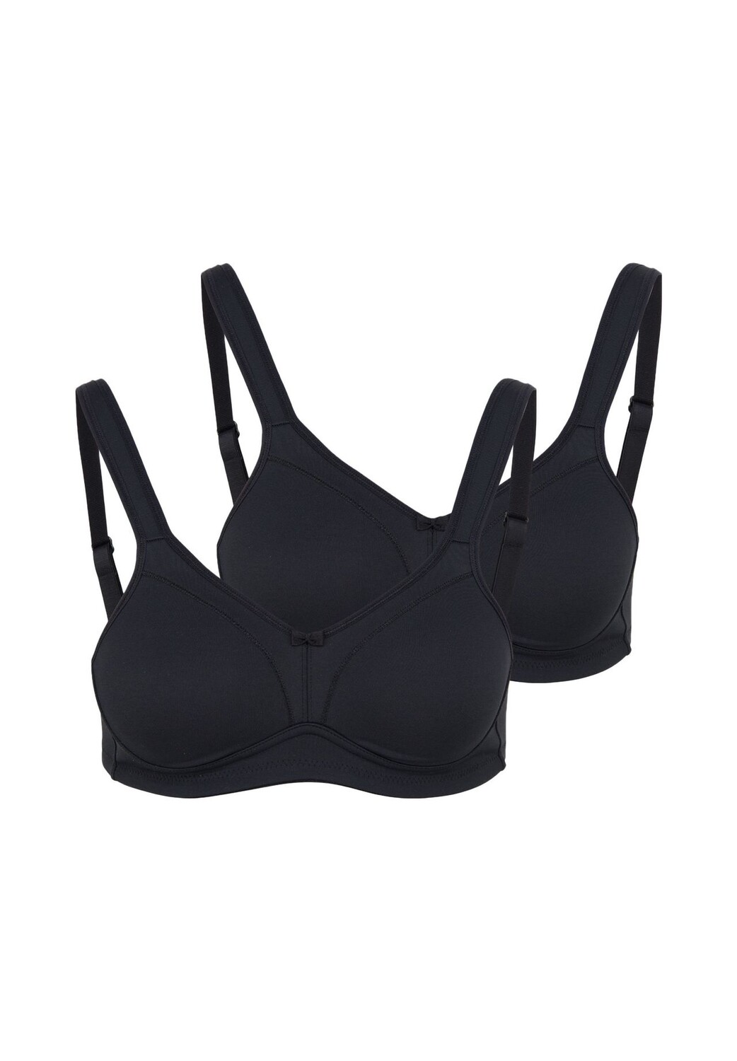 

Бюстгальтер без косточек, 2 шт. Comfort Topsy susa, черный