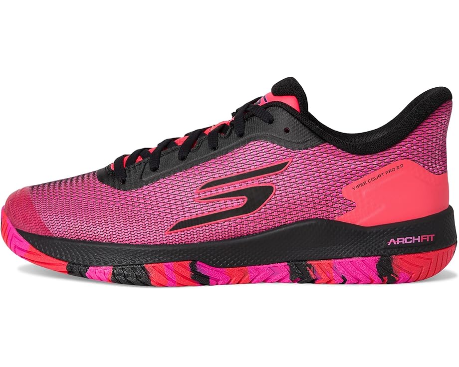 Кроссовки SKECHERS Pickleball Viper Court Pro 2.0 Sneaker, цвет Black/Hot Pink — фото 4