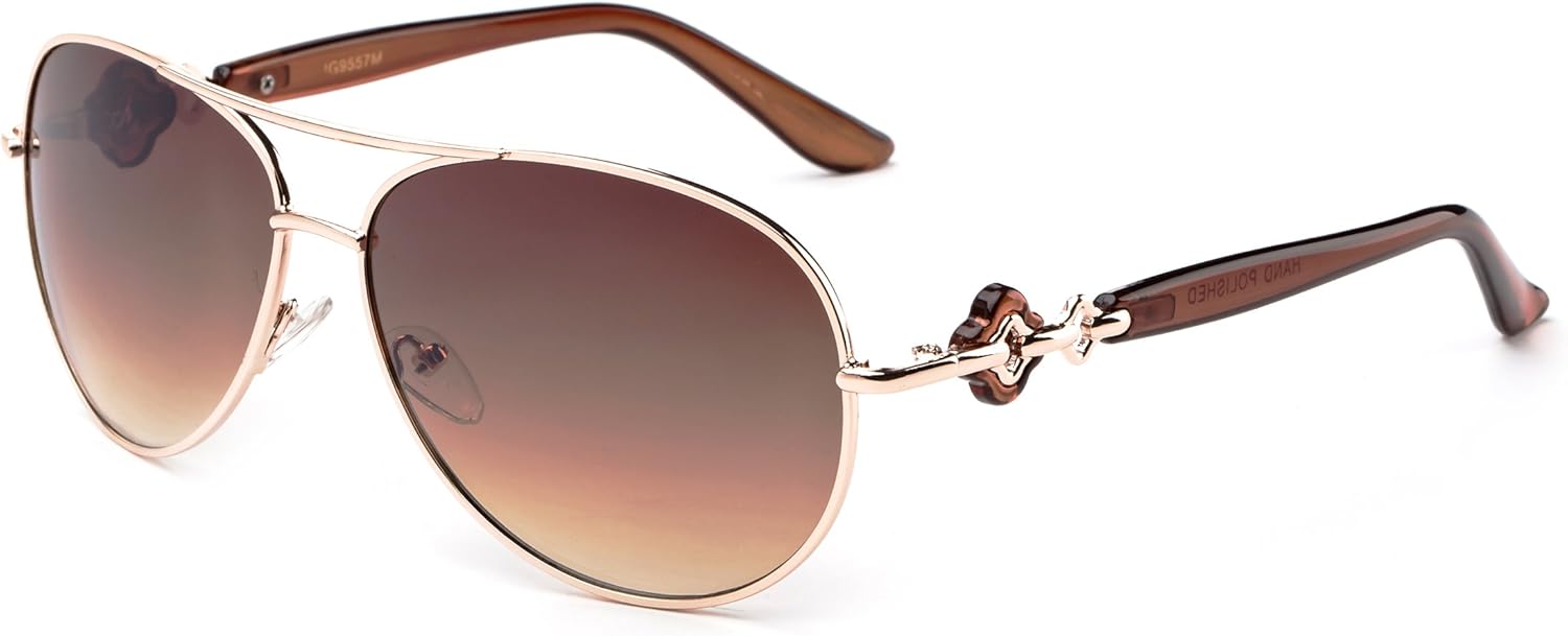 

«Якото» — современные солнцезащитные очки-авиаторы большого размера в современном стиле, созданные для знаменитостей, для женщин Newbee Fashion Sunglasses, Gold/Brown/Tortoise