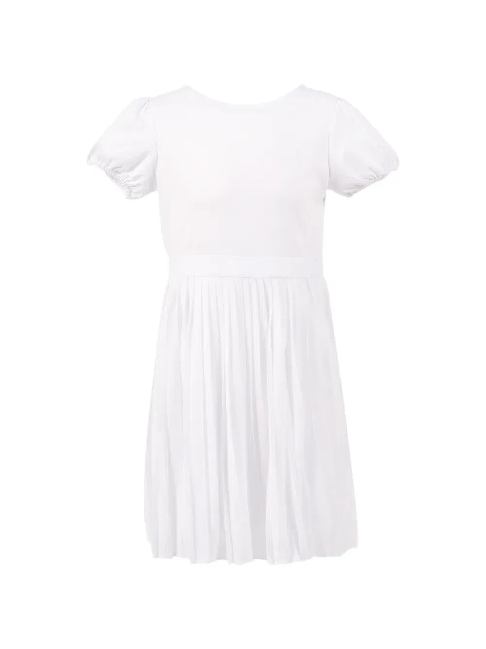 Платье А-силуэта со складками Polo Ralph Lauren Kids, белый