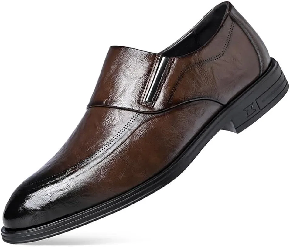 Лоферы кожаные Oxford Dress Shoes Brown UOPYNE
