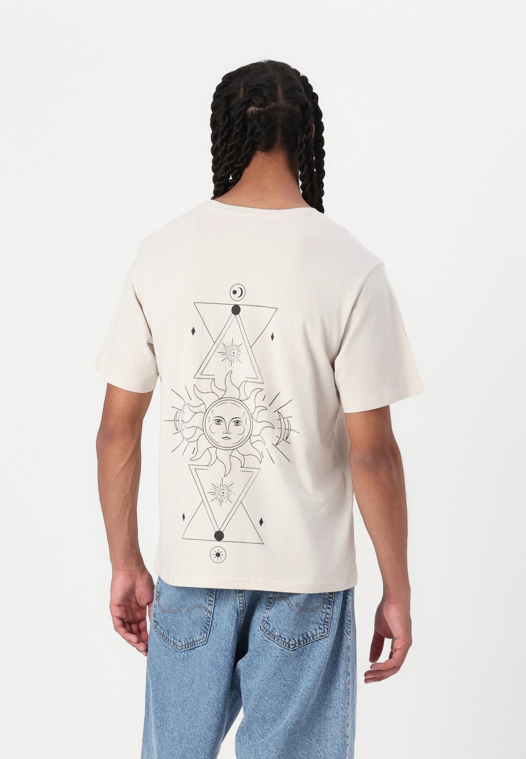 

Футболка с принтом JJJACKIE TEE CREW NECK Jack & Jones, бежевый