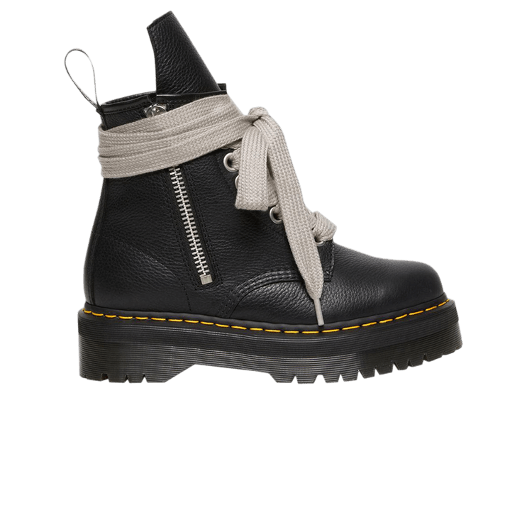 

Ботинки Rick Owens x 1460 Quad Platform Leather Boot 'Black Lunar', черный